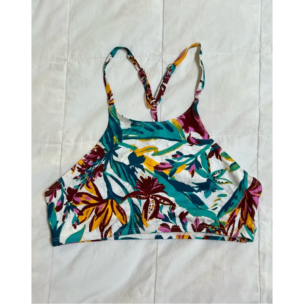 [Urban Outfitters] Floral Racerback Strappy Bikini Top (NWOT!!)